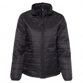 Independent Trading Co. EXP200PFV Women\'s Puffer Jacket - Black