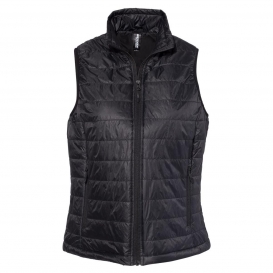 Independent Trading Co. EXP220PFV Women\'s Puffer Vest - Black
