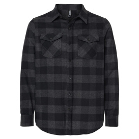 Independent Trading Co. EXP50F Flannel Shirt - Charcoal Heather/Black