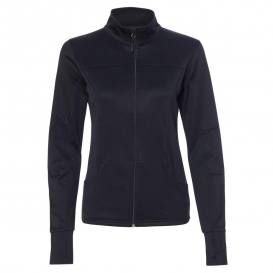 Independent Trading Co. EXP60PAZ Women\'s Poly-Tech Full-Zip Track Jacket - Black