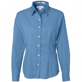 FeatherLite 5233 Women\'s Long Sleeve Stain Resistant Oxford Shirt - Light Blue