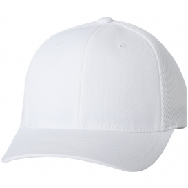 Flexfit 6533 Ultrafiber Mesh Cap - White