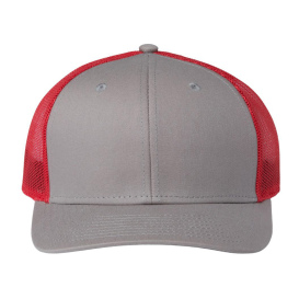 The Game GB452E Everyday Trucker Cap - Grey/Red