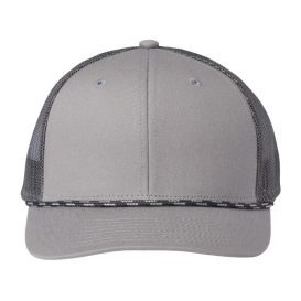 The Game GB452R Everyday Rope Trucker Cap - Light Grey/Charcoal