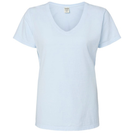 ComfortWash GDH125 Garment-Dyed Women\'s V-Neck T-Shirt - Soothing Blue
