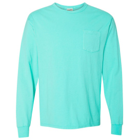 ComfortWash GDH250 Garment-Dyed Long Sleeve T-Shirt with Pocket - Mint