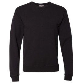 ComfortWash GDH400 Garment-Dyed Unisex Crewneck Sweatshirt - Black