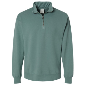 ComfortWash GDH425 Garment-Dyed Quarter-Zip Sweatshirt - Cypress Green