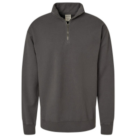 ComfortWash GDH425 Garment-Dyed Quarter-Zip Sweatshirt - New Railroad Grey