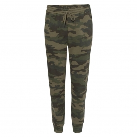 Independent Trading Co. IND20PNT Midweight Fleece Pants - Forest Camo