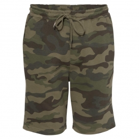 Independent Trading Co. IND20SRT Midweight Fleece Shorts - Forest Camo