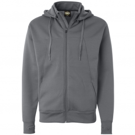 Independent Trading Co. EXP80PTZ Poly-Tech Hooded Full-Zip Hooded Sweatshirt