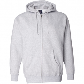 Independent Trading Co. IND4000Z Full-Zip Hooded Sweatshirt - Grey Heather