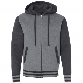 varsity zip hoodie