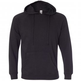 Independent Trading Co. PRM33SBP Unisex Special Blend Raglan Hooded Sweatshirt - Black