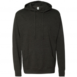 Independent Trading Co. SS150J Lightweight Hooded Pullover T-Shirt - Charcoal Heather