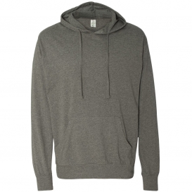 Independent Trading Co. SS150J Lightweight Hooded Pullover T-Shirt - Gunmetal Heather