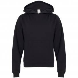 Independent Trading Co. SS4001Y Youth Midweight Hooded Sweatshirt - Black