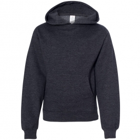 Independent Trading Co. SS4001Y Youth Midweight Hooded Sweatshirt - Charcoal Heather