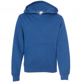Independent Trading Co. SS4001Y Youth Midweight Hooded Sweatshirt - Royal Heather