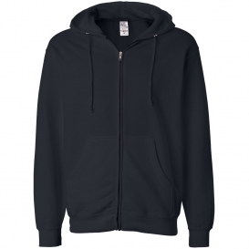 Independent Trading Co. SS4500Z Midweight Full-Zip Hooded Sweatshirt - Navy