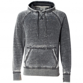 J. America 8915 Vintage Zen Fleece Hooded Pullover Sweatshirt - Dark Smoke