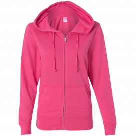LAT 3763 Women\'s Zip French Terry Hoodie