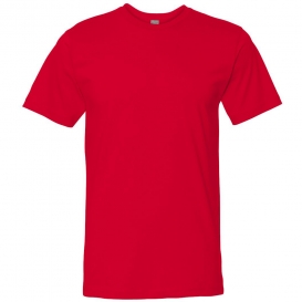 LAT 6901 Adult Fine Jersey Tee - Red