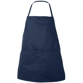 Liberty Bags 5502 Two-Pocket Butcher Apron - Navy