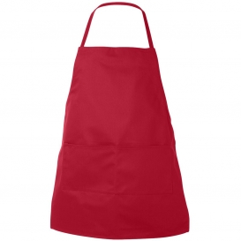 Liberty Bags 5502 Two-Pocket Butcher Apron - Red