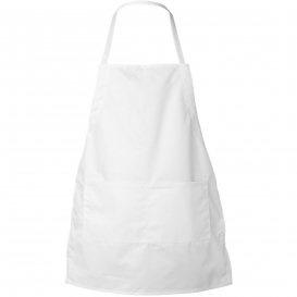 Liberty Bags 5502 Two-Pocket Butcher Apron - White