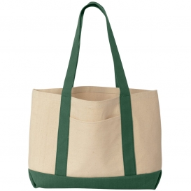 Liberty Bags 8869 Leeward Boater Tote - Natural/Forest