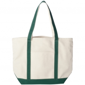 Liberty Bags 8872 X-Large Boater Tote - Natural/Forest