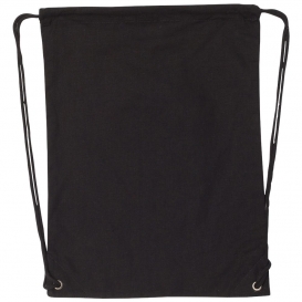 Liberty Bags 8875 Canvas Drawstring Backpack - Black
