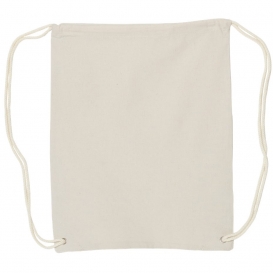 Liberty Bags 8875 Canvas Drawstring Backpack - Natural