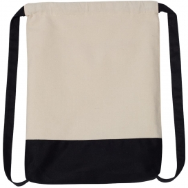 Liberty Bags 8876 Drawstring Backpack - Natural/Black