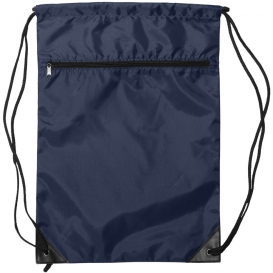 Liberty Bags 8888 Zippered Drawstring Backpack - Navy