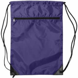 Liberty Bags 8888 Zippered Drawstring Backpack - Purple
