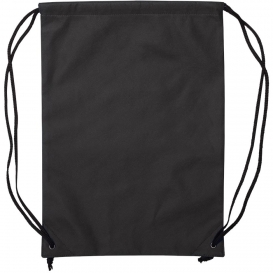 Liberty Bags A136 Non-Woven Drawstring Backpack - Black