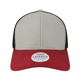 Legacy MPS Mid-Pro Snapback Trucker Cap - Grey/Burgundy/Black
