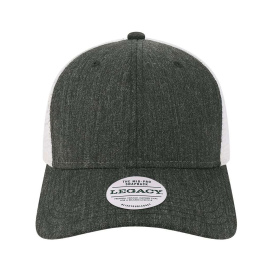 Legacy MPS Mid-Pro Snapback Trucker Cap - Melange Black/White