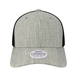 Legacy MPS Mid-Pro Snapback Trucker Cap - Melange Grey/Black
