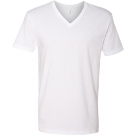 Next Level 3200 Cotton Short Sleeve V - White
