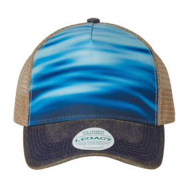 Legacy OFAFP Old Favorite Five-Panel Trucker Cap - Calm Waters/Navy/Khaki