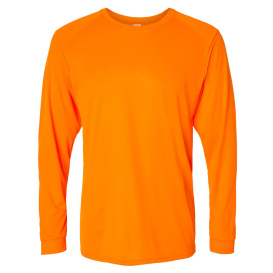 Paragon 210 Long Islander Performance Long Sleeve T-Shirt - Neon Orange