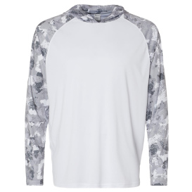 Paragon 240 Tortuga Extreme Performance Hooded T-Shirt - White/Aluminum Camo