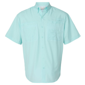 Paragon 700 Hatteras Performance Short Sleeve Fishing Shirt - Aqua Blue