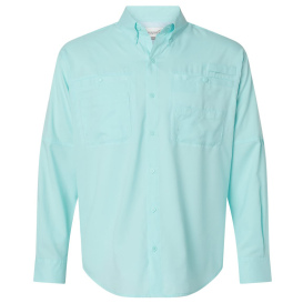 Paragon 702 Kitty Hawk Performance Long Sleeve Fishing Shirt - Aqua Blue
