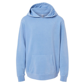 Independent Trading Co. PRM1500Y Youth Midweight Pigment-Dyed Hooded Sweatshirt - Pigment Light Blue