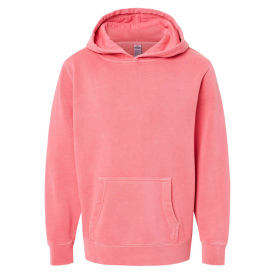 Independent Trading Co. PRM1500Y Youth Midweight Pigment-Dyed Hooded Sweatshirt - Pigment Pink